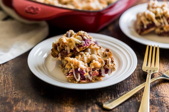 Gluten-Free Cranberry Orange Streusel Bars: Healthy Dessert